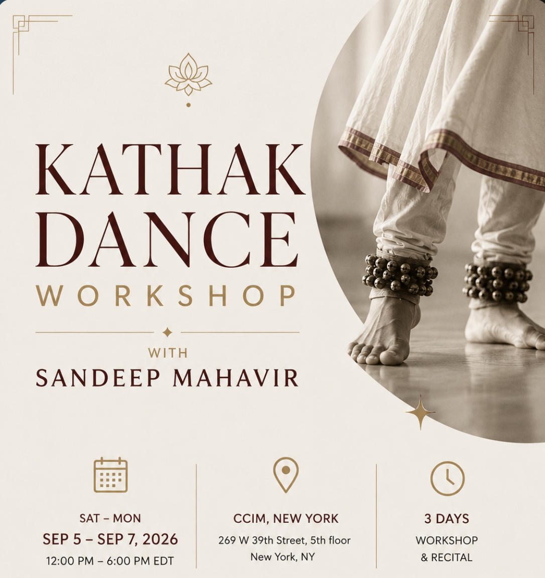 Kathak Dance Workshop with Sandeep Mahavir - South Asian event