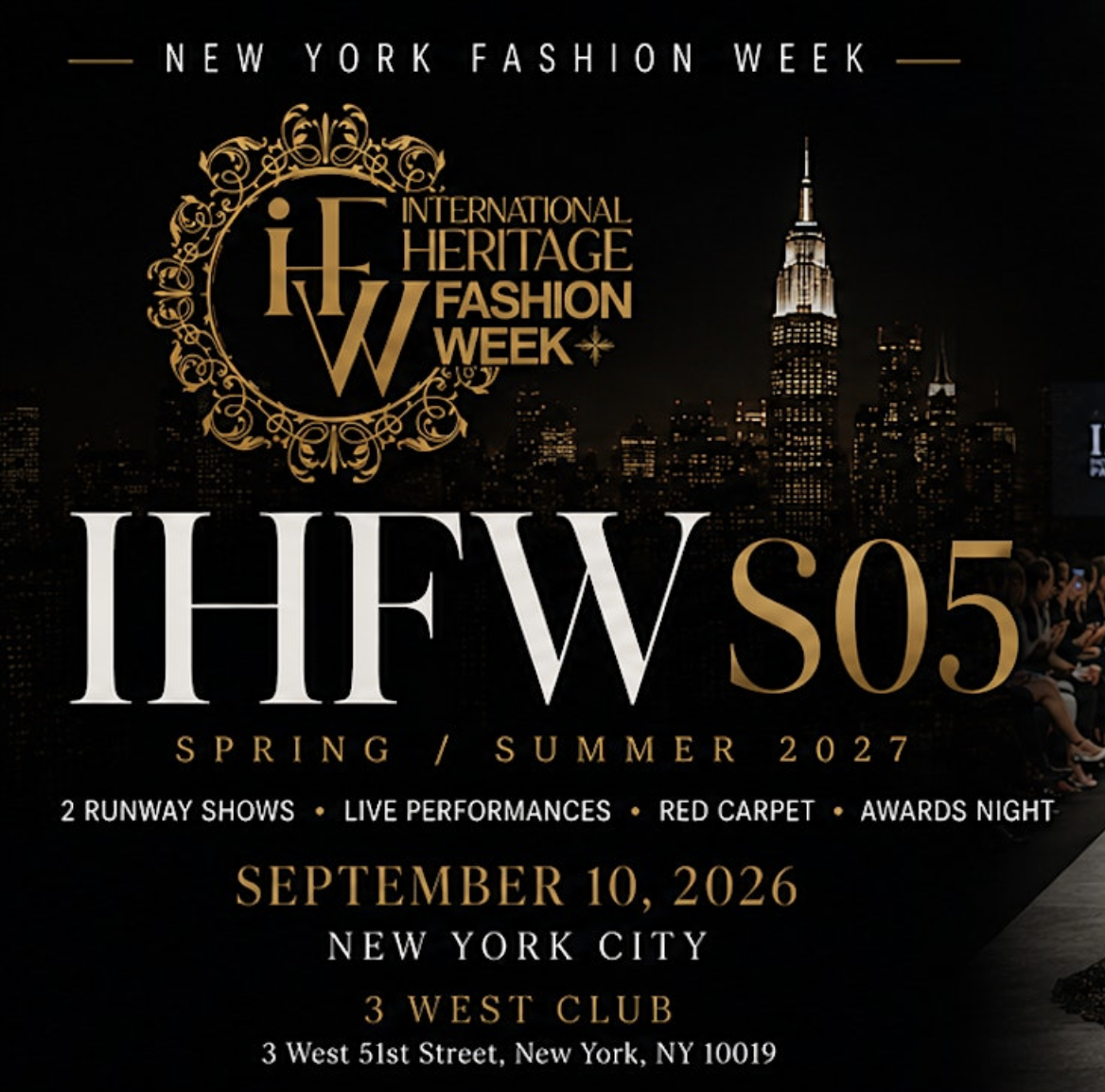 International Heritage Fashion Week Spring/Summer 2027 event photography