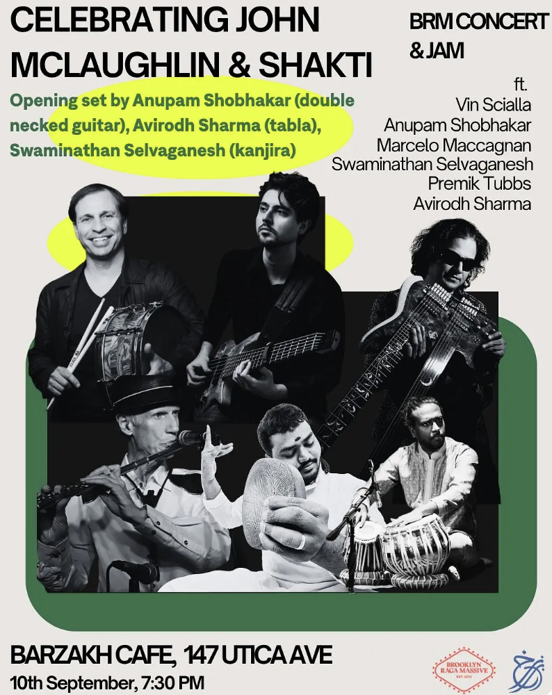 Celebrating John McLaughlin and Shakti: BRM Concert and Jam event photography