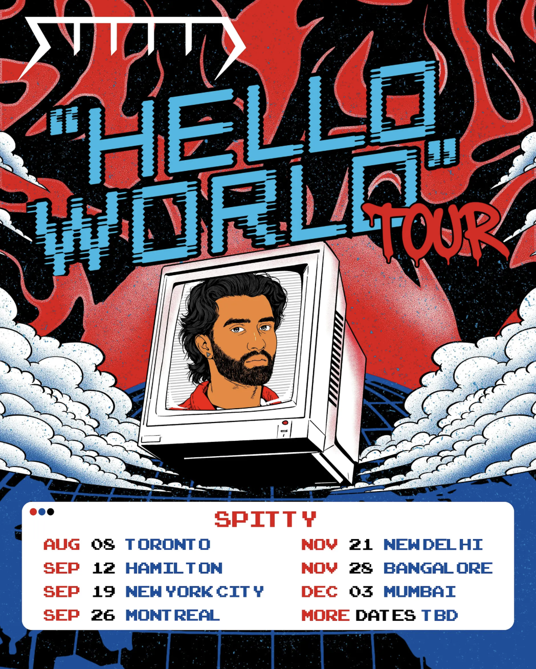 Spitty: Hello World Tour event photography