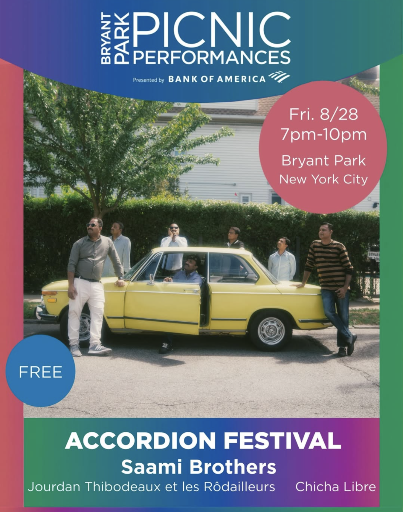 Bryant Park Accordion Festival Picnic Performance event photography